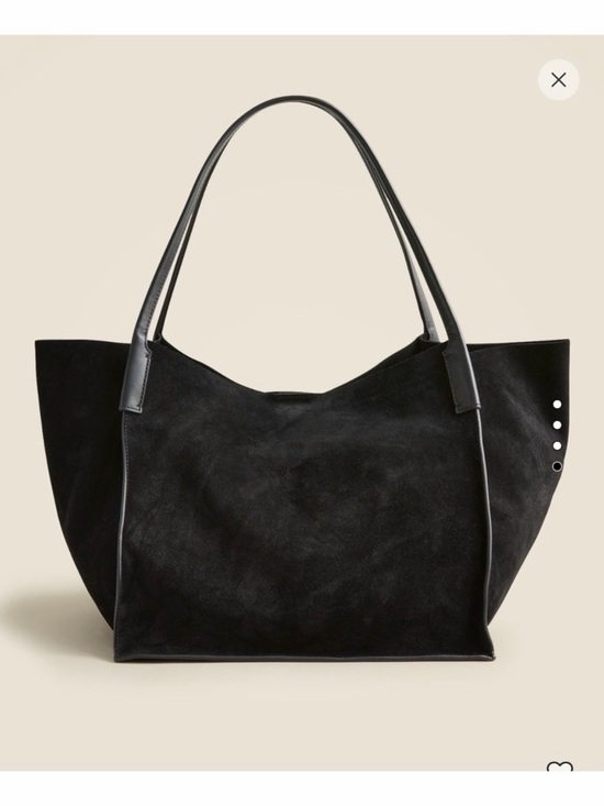 J. Crew Handbags - JCREW | Berkeley Large Oversized Black Suede Tote Bag